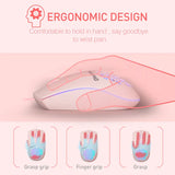 Wired RGB Backlit Honeycomb Shell Gaming Mouse
